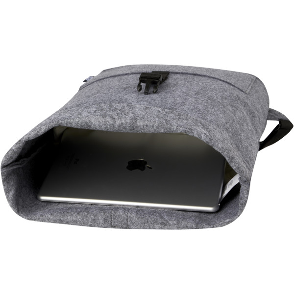 Felta GRS recycled felt roll-top bike bag 13L