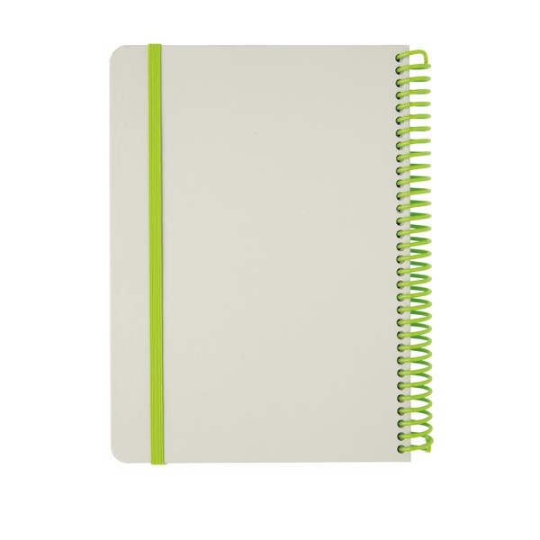 Deluxe A5 notebook with spiral ring