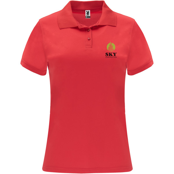 Monzha short sleeve women's sports polo - Red / XL