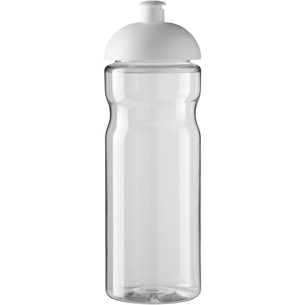 H2O Active® Base Bidón deportivo con Tapa Dome de 650 ml - Transparente / Blanco