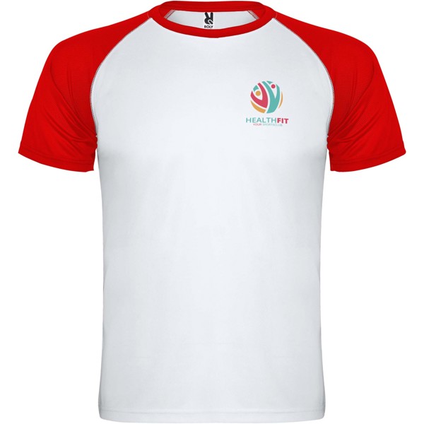 Indianapolis short sleeve unisex sports t-shirt - White / Red / 2XL