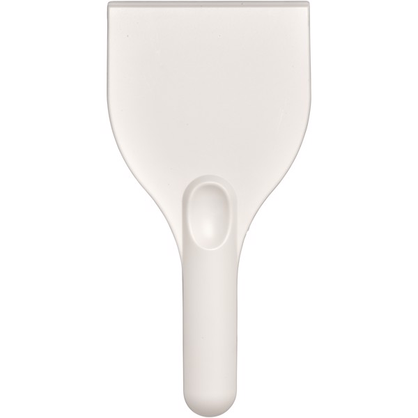 Artur curved plastic ice scraper - White