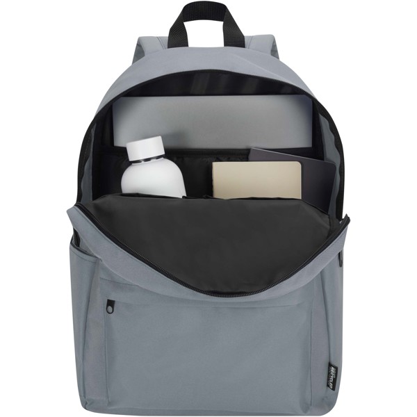 Byron 14\" GRS recycled city laptop backpack 16L - Grey