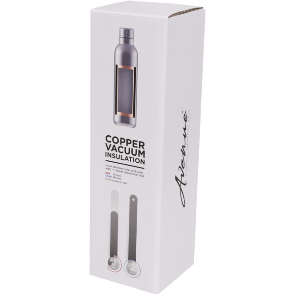Thor 510 ml copper vacuum insulated water bottle - White