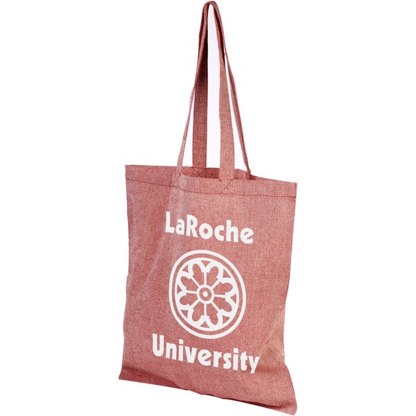 Bolsa Tote de algodón reciclado de 150 g/m² "Pheebs" - Rojo mezcla