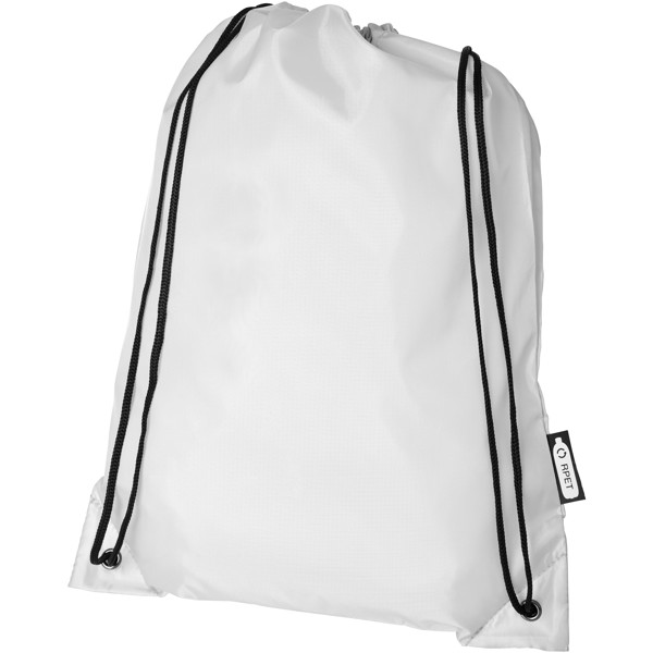 Oriole RPET drawstring bag 5L - White