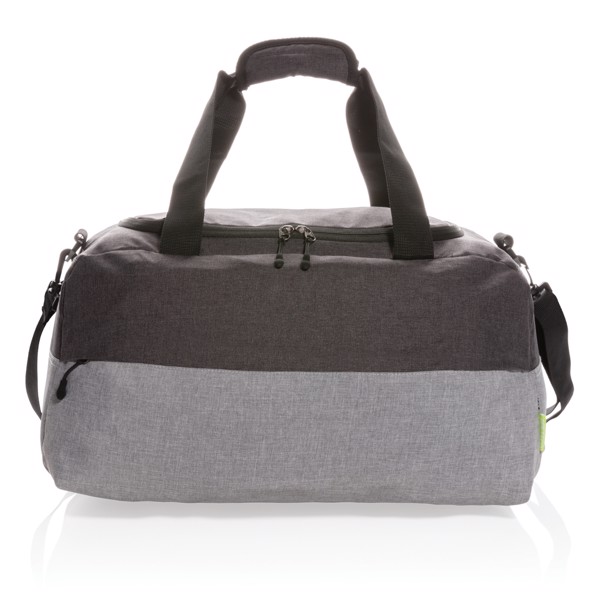 Duo colour RPET RFID weekend bag PVC free