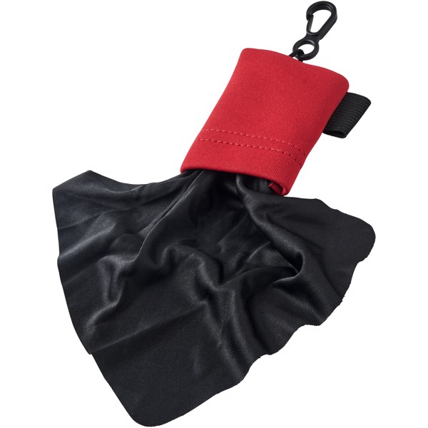 Bolsa de microfibra limpiadora para gafas de sol "Clear" - Rojo