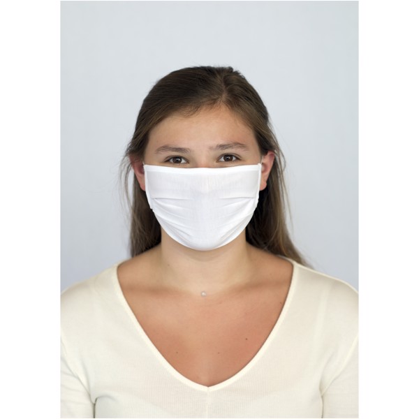 Calla GOTS organic face mask - White