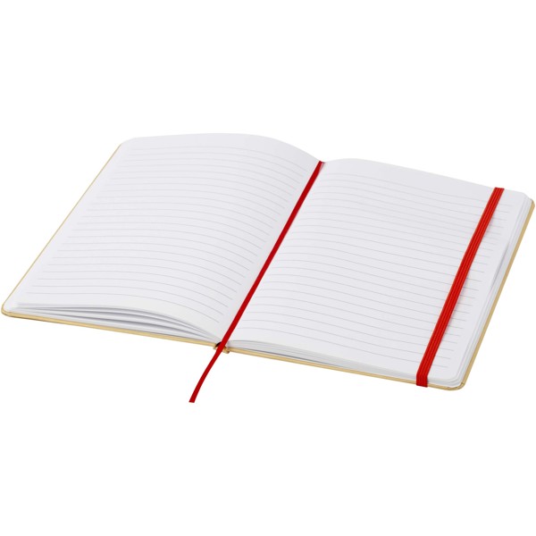 Nelida A5 recycled cardboard hard cover notebook - Red