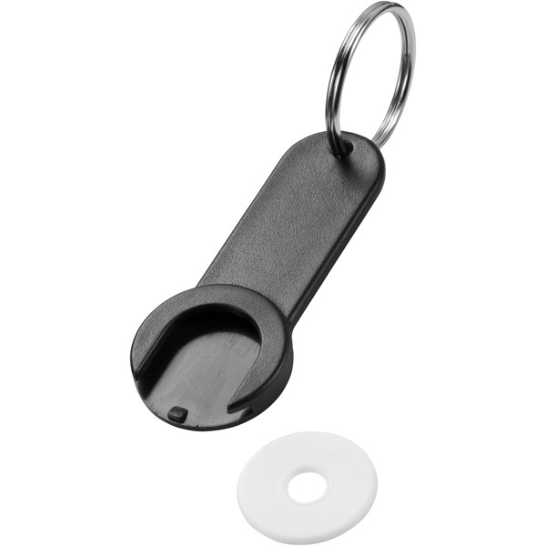 Shoppy coin holder keychain -