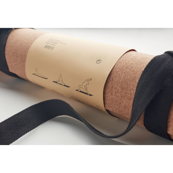 Cork yoga mat Savasana