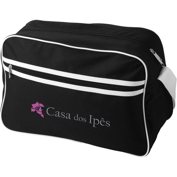 Taška přes rameno Sacramento - Černá / Bílá