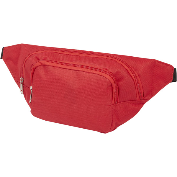 Santander waist bag with two compartments - Red