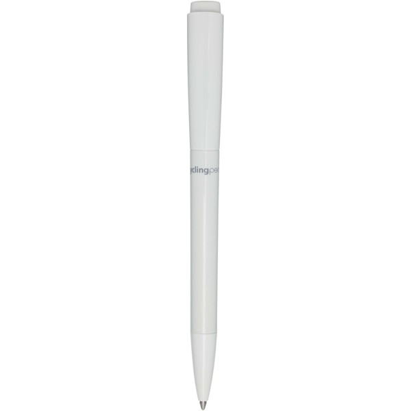 Martha recycled plastic ballpoint pen (black ink) - White