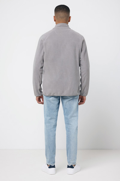 IQONIQ Talung recycled polyester microfleece zip through - Storm Grey / XXXL