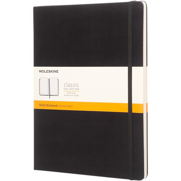 Moleskine Classic XL hard cover notebook - ruled - Black
