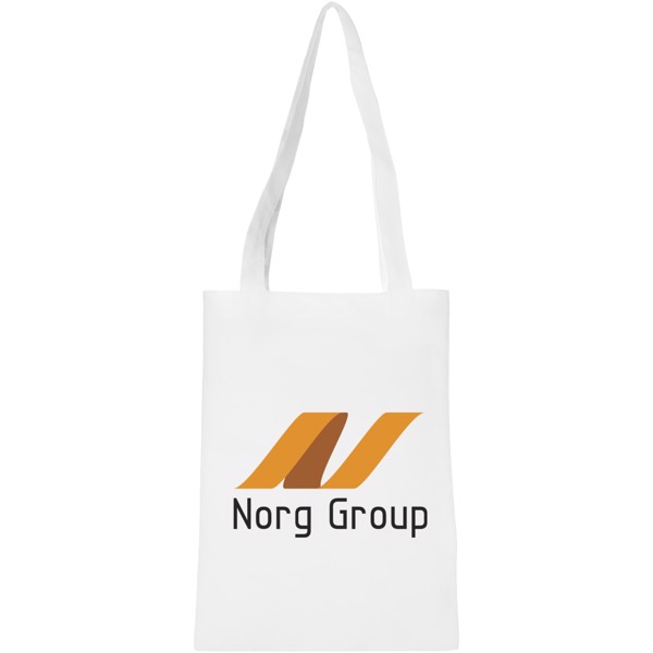 Eros small non-woven convention tote bag - White