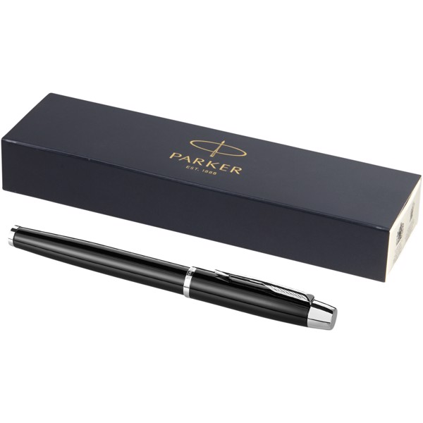 IM rollerball pen - Solid black / Silver