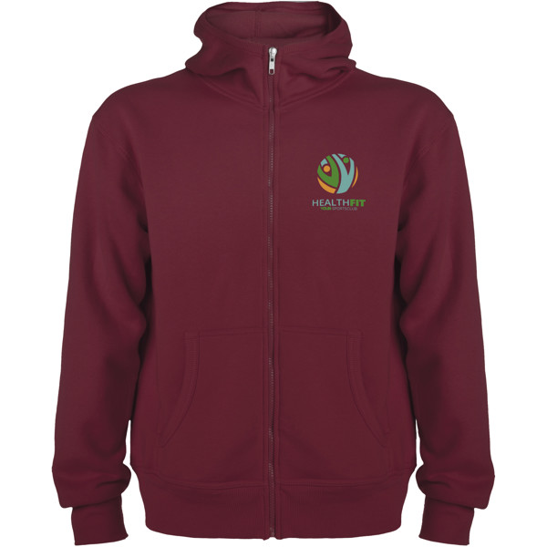 Montblanc unisex full zip hoodie - Garnet / XL