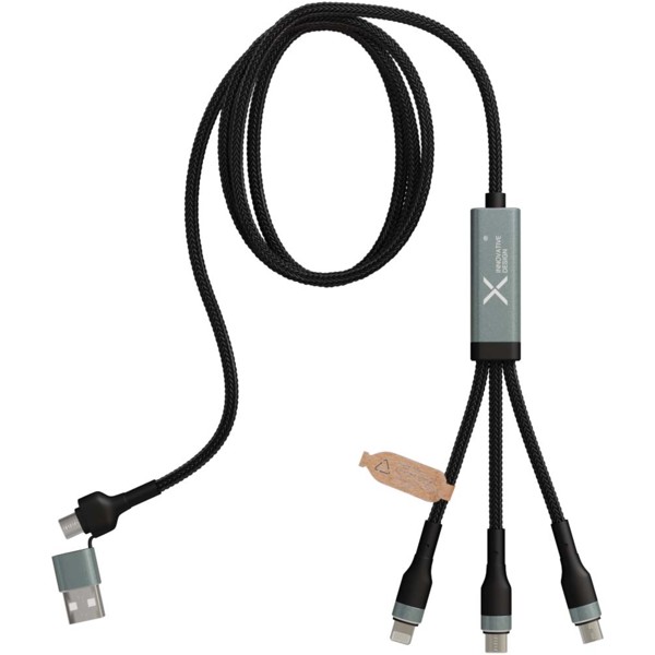 SCX.design C53 100W 5-in-1 rPET ultra fast charging cable