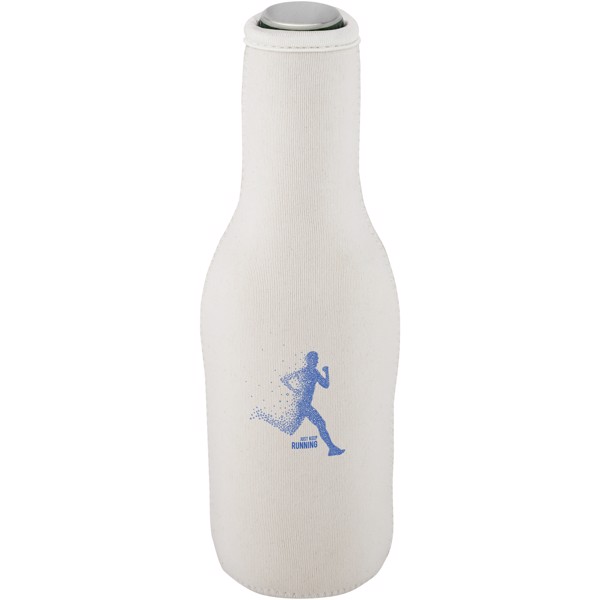 Fris recycled neoprene bottle sleeve holder - White