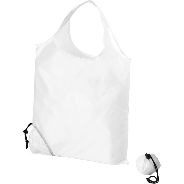 Bolsa Tote para compras plegable "Scrunchy" - Blanco
