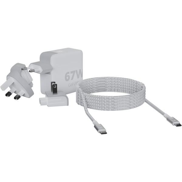 Xtorm XVC2067 GaN Ultra 67W travel charger with 100W USB-C PD cable
