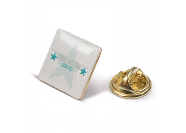 Metall Pin, quadratisch