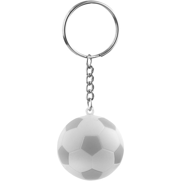 Striker football keychain - Silver / White