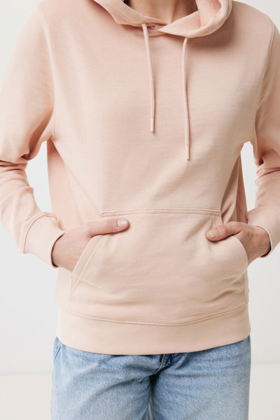 IQONIQ Rila lightweight recycled cotton hoodie - Peach Nectar / XS