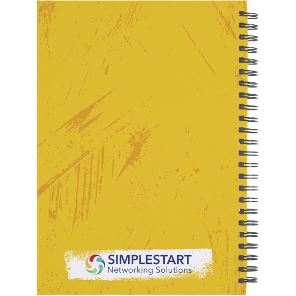 Desk-Mate® A5 hard cover journal - White / Black