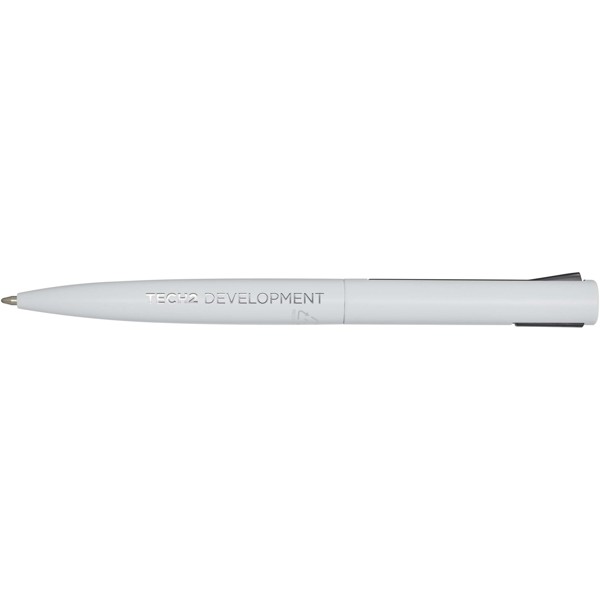 Juana recycled aluminium ballpoint pen (blue ink) - White