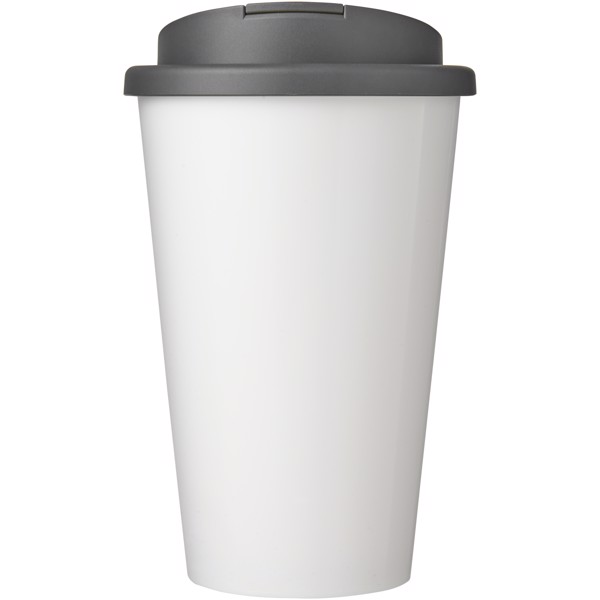 Brite-Americano® 350 ml tumbler with spill-proof lid - White / Grey