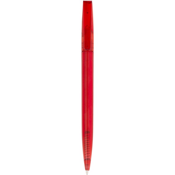 Bolígrafo translucido de tinta azul "London" - Rojo
