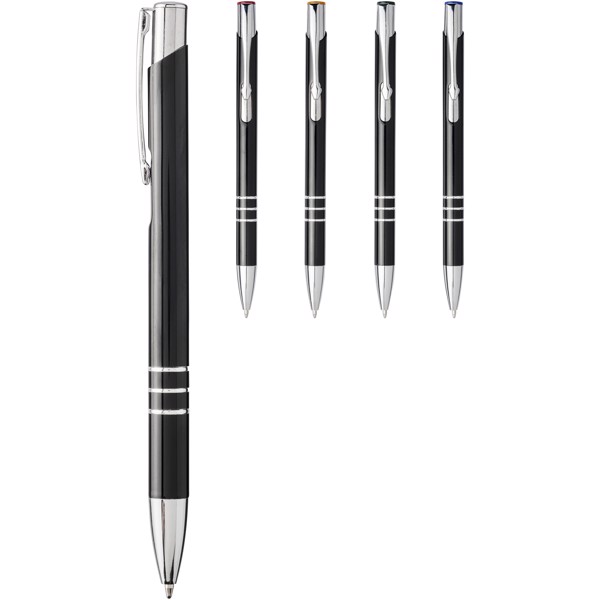 Moneta laser colour aluminium click ballpoint pen