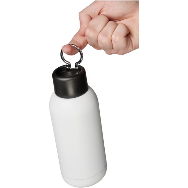 Brea 375 ml vacuum insulated sport bottle - White