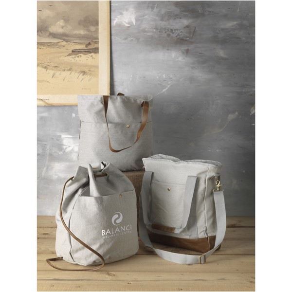 Bolsa Tote de lona resistente con cremallera "Harper"
