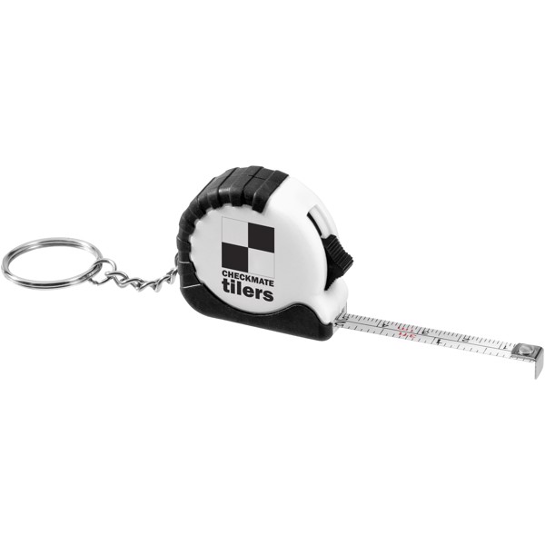 Habana 1 Meter Maßband mit Schlüsselkette - weiss