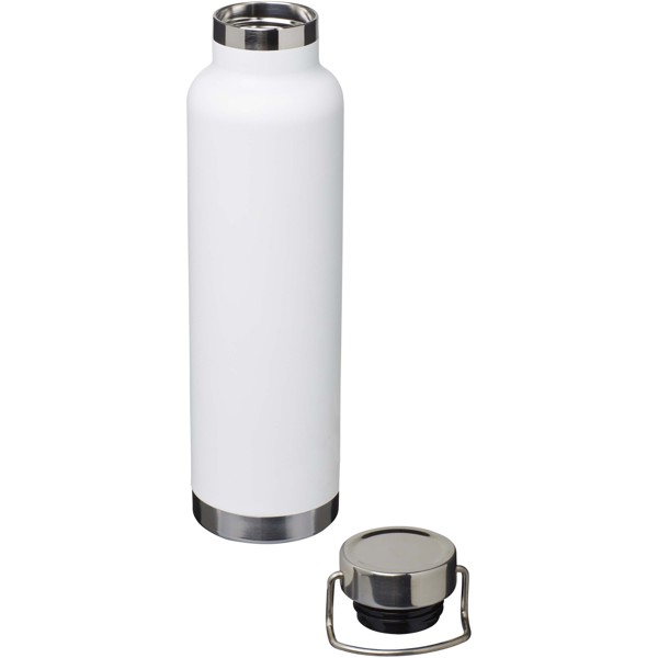 Thor 650 ml RCS recycled stainless steel copper vacuum insulated water bottle - White