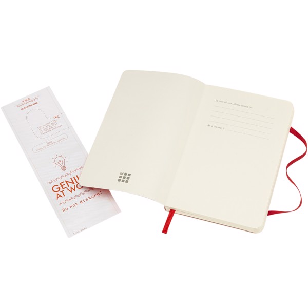 Classic PK soft cover notebook - dotted - Scarlet red