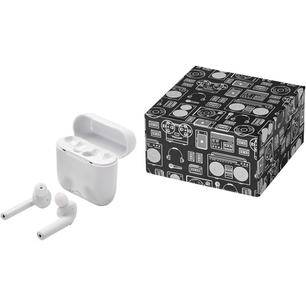 Essos True Wireless auto pair earbuds with case - White
