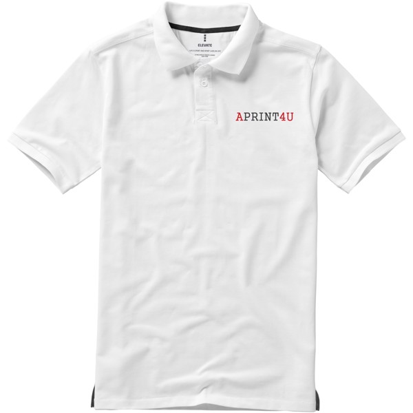 Calgary short sleeve men's polo - White / XS