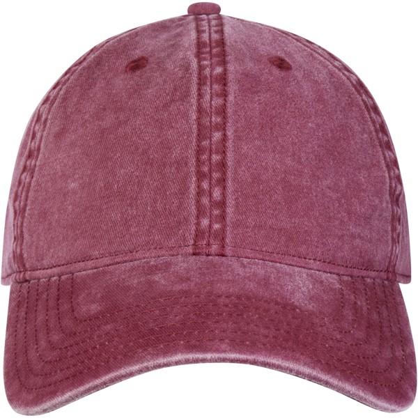Grafton 6 panel washed cap - Burgundy