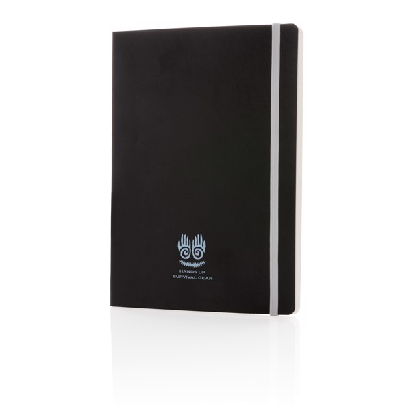 Poznámkový blok s měkkou vazbou a barevnými okraji