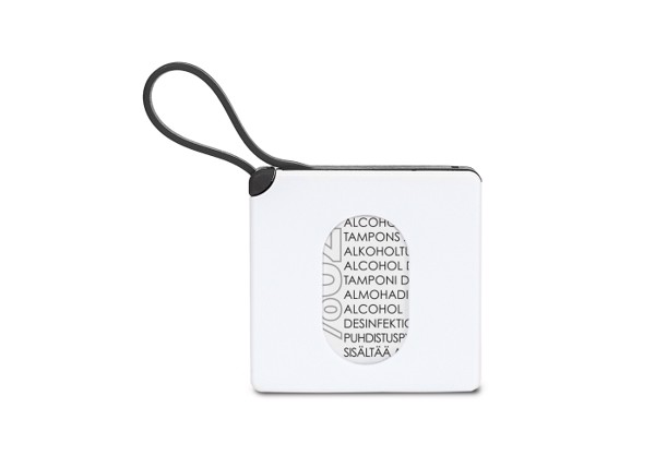 Dispenser with alcohol pads - White / Black