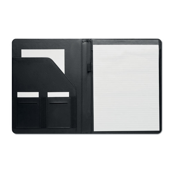 A4 RPET conference folder Casove - Black