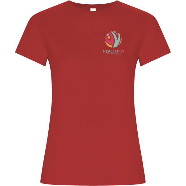 Golden short sleeve women's t-shirt - Red / M