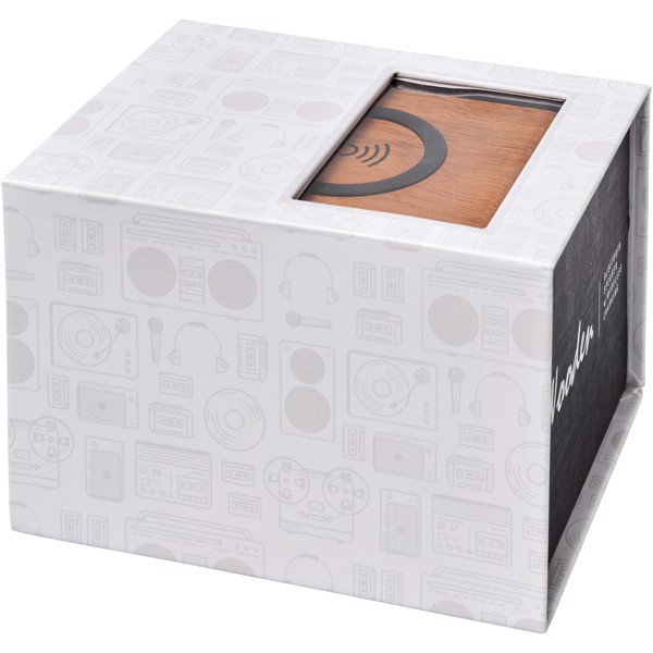 Altavoz con base de carga inalámbrica "Wooden"