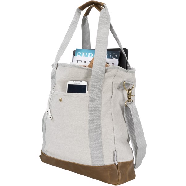 Bolsa Tote de lona resistente con cremallera "Harper"